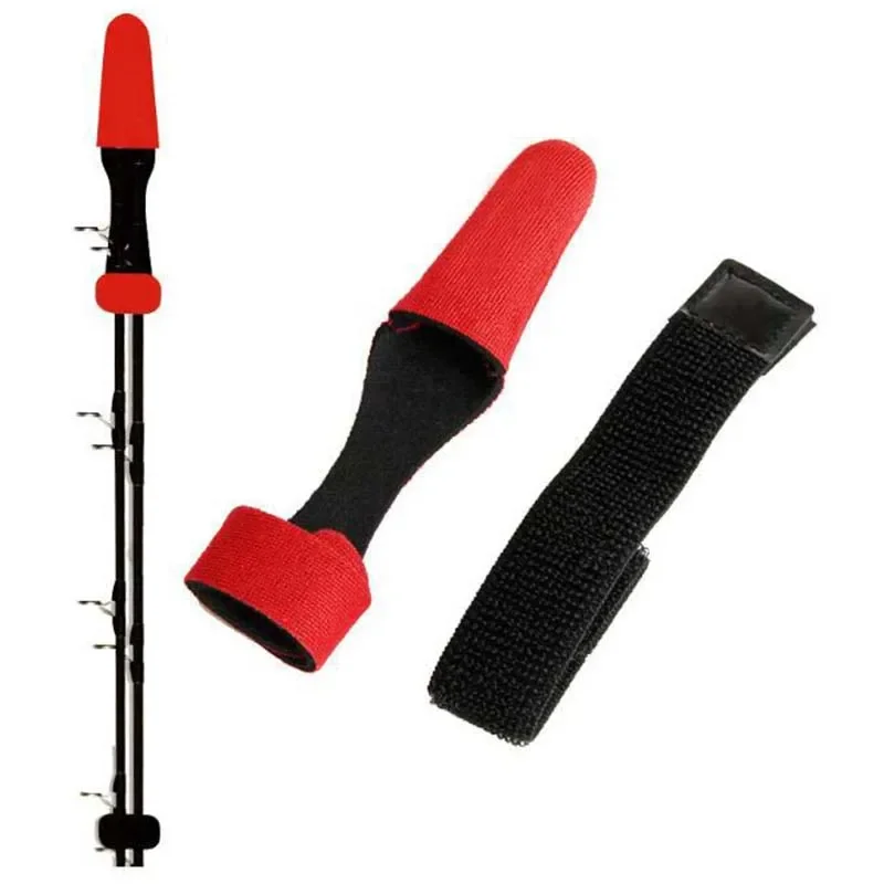 2pcs/lot Fishing Rod Tip Cover Fishing Tool Cable Tie Rod carp Strap Belt Tie Rod Fishing Accessories Tackles view 3