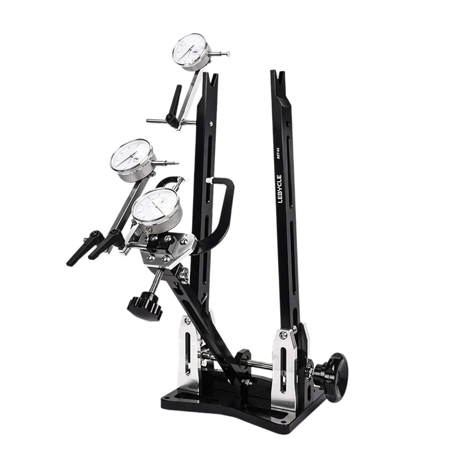 

Wheel Truing Stand Bicycle Maintenance Workstand with Gauges Multifunctional Supplies Bicycle Wheel Bearing Stand for Outdoor