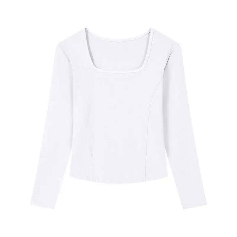 Lightning Delivery Of 260G Threaded Cotton Top, Fashionable Trendy Short Style Navel, Simple Versatile With Exposed Waist,