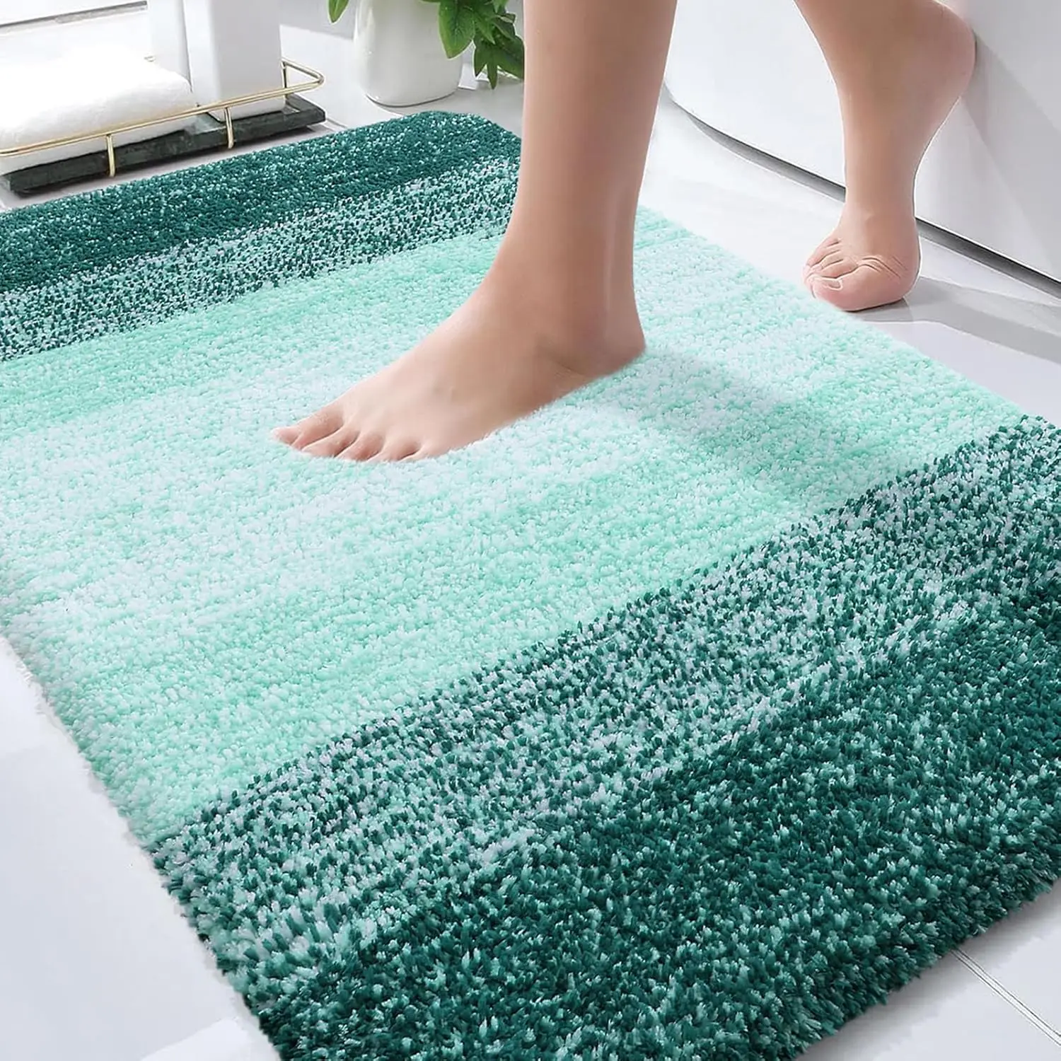 

Bathroom Rugs Mat 30x20, Extra Soft Absorbent Microfiber Bath Rugs, Rubber Backing, Quick Dry, Washable Bath Mats for B