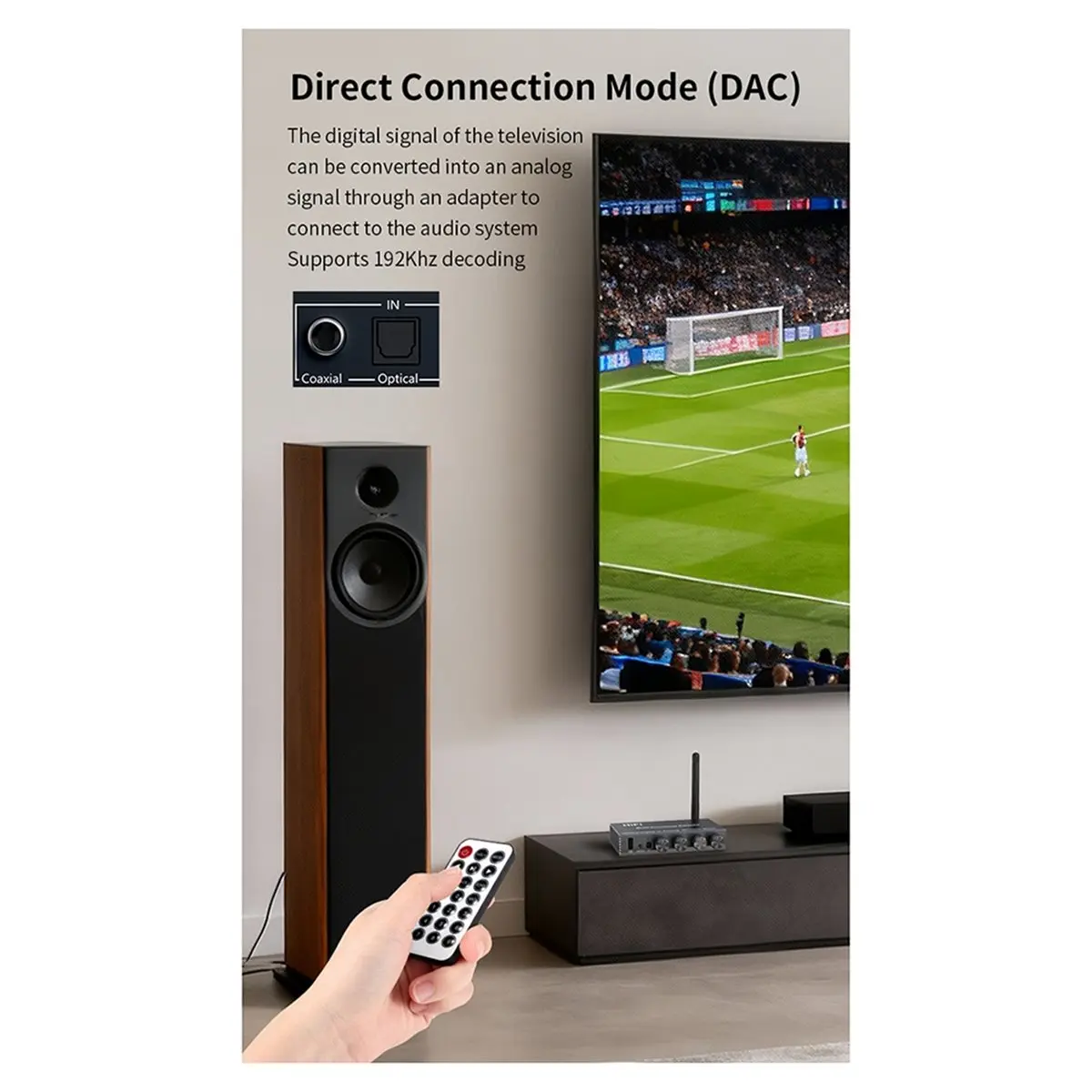 HowAA87 New Bluetooth 5.4 Audio Receiver Digital Converter 3.5mm AUX for RCA Coaxial USB U-Disk Karaoke Stereo Adapter