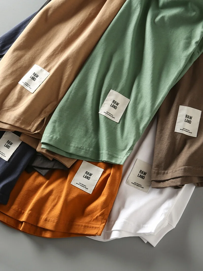 

Новая коллекция Весна-Лето: Мужская однотонная повседневная универсальная футболка с длинным рукавом и круглым вырезом, модная, дышащая, стандартная модель.