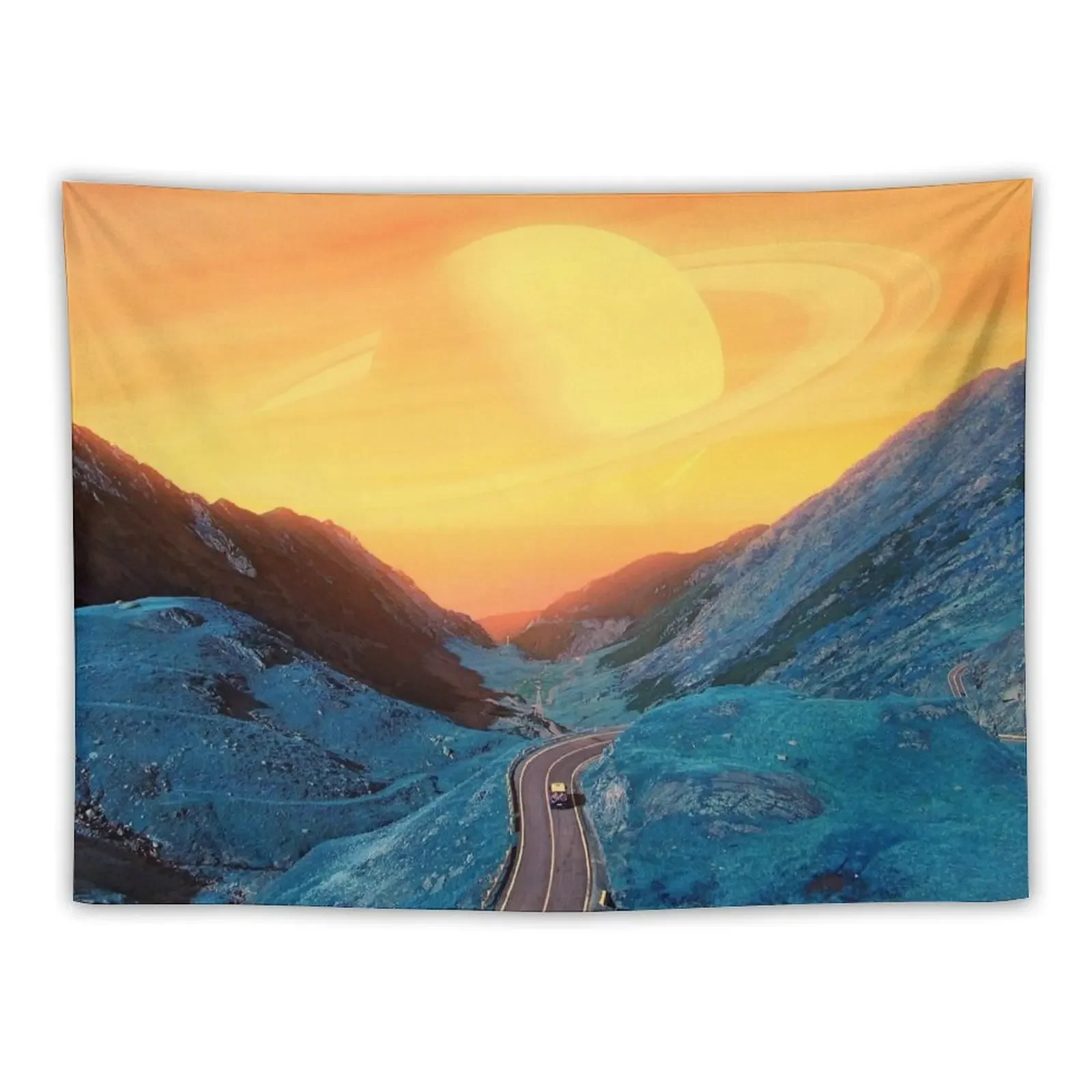 

Blue Mountain with Yellow Sky Tapestry Room Decorations Aesthetics Room Aesthetic Decor Cute Room Things Tapestry