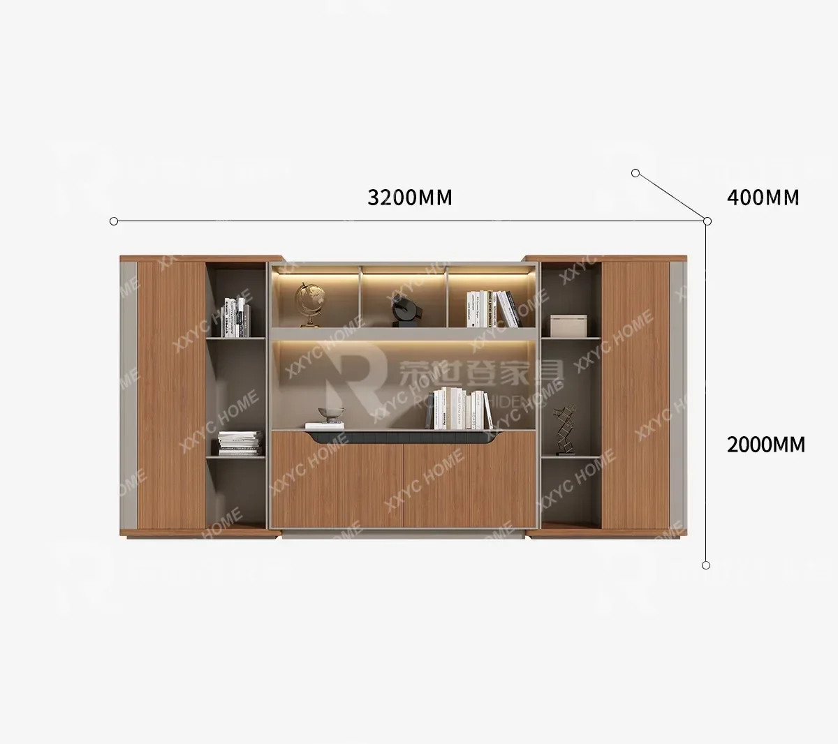 CX  New Wooden File Cabinet Modern Simple Storage Cabinet For Office Home, Lockable Floor Cabinet