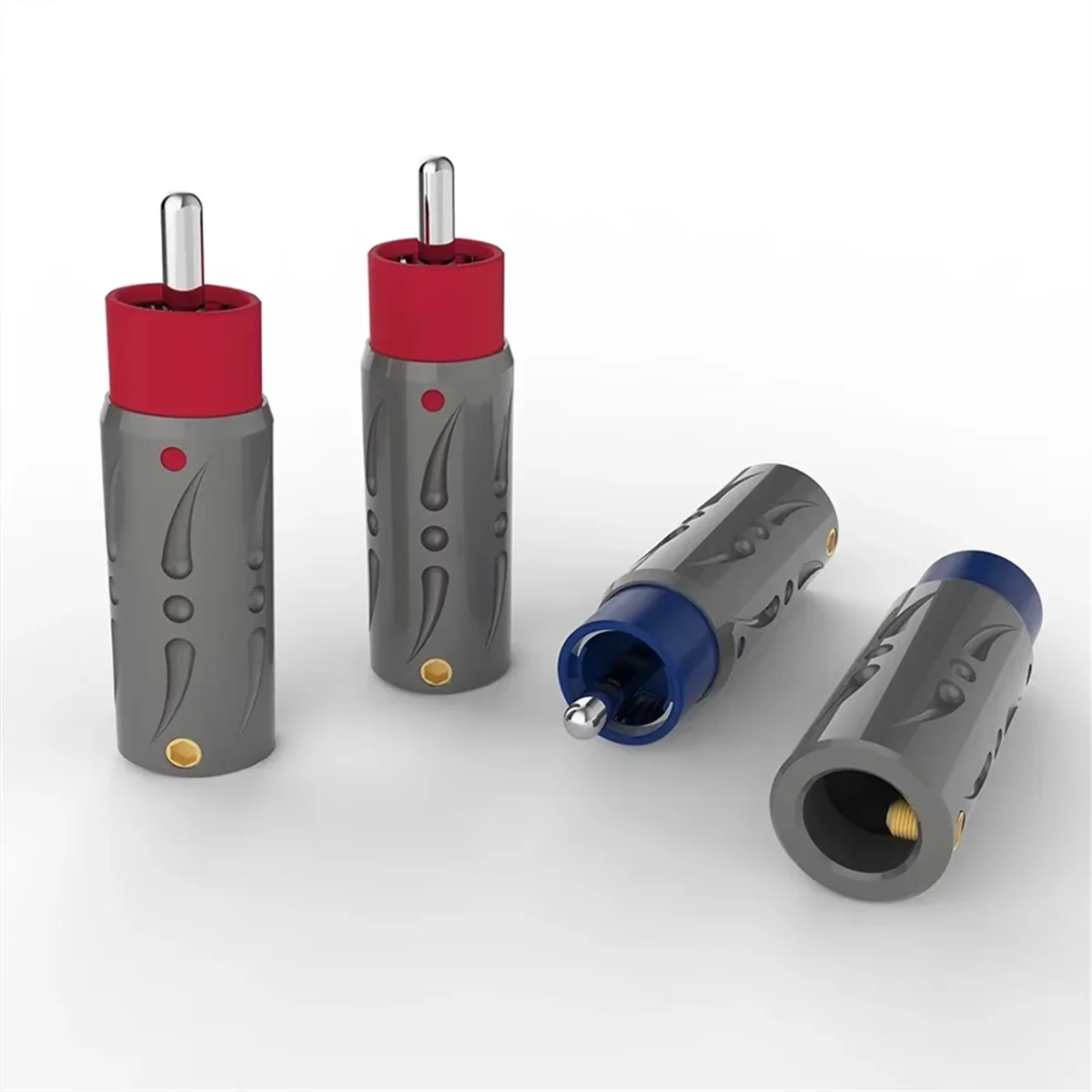 

RCA Connector VR105S Pure Copper Silver Plated Pure Copper Non-Magnetic Silver Plated Pure Copper Connector 8mm