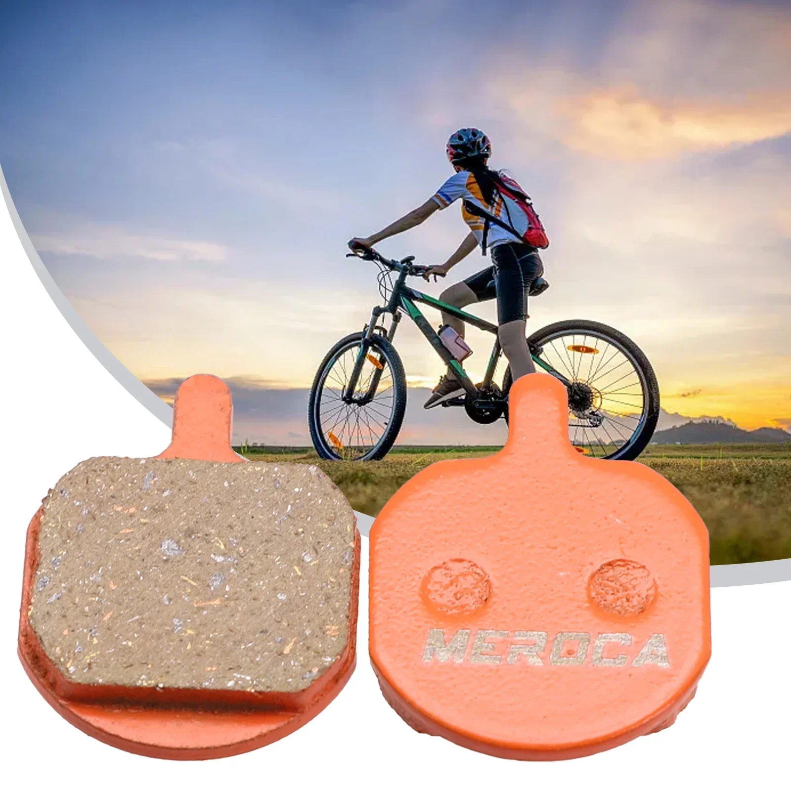 High Quality Brake Pad All Weather Condition Easy To Install Excellent Heat Dissipation For Downhill Riding Orange Metal+resin