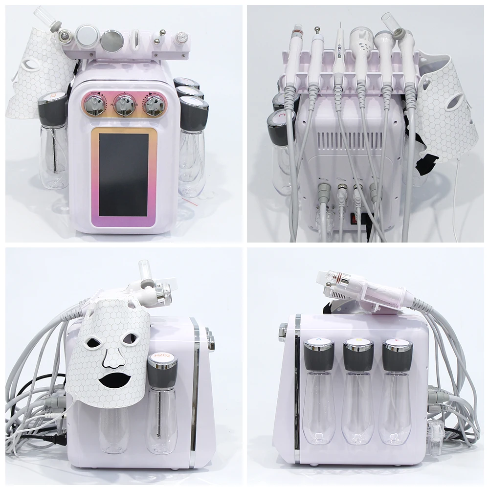 المهنية 7 في 1 آلة تقشير الجلد المياه للوجه التطهير العميق الوجه رفع الجلد الغسيل أكوا تقشير صالون BeautyMachine #6