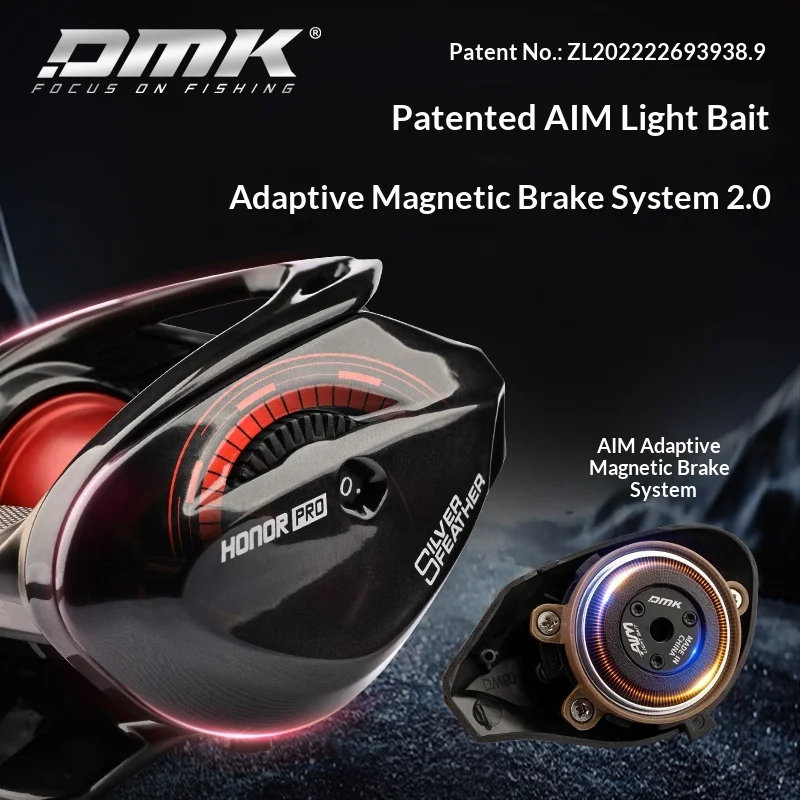 Nuevo Carrete de Baitcasting DMK Silver Feather Honor Pro 11+1 BB