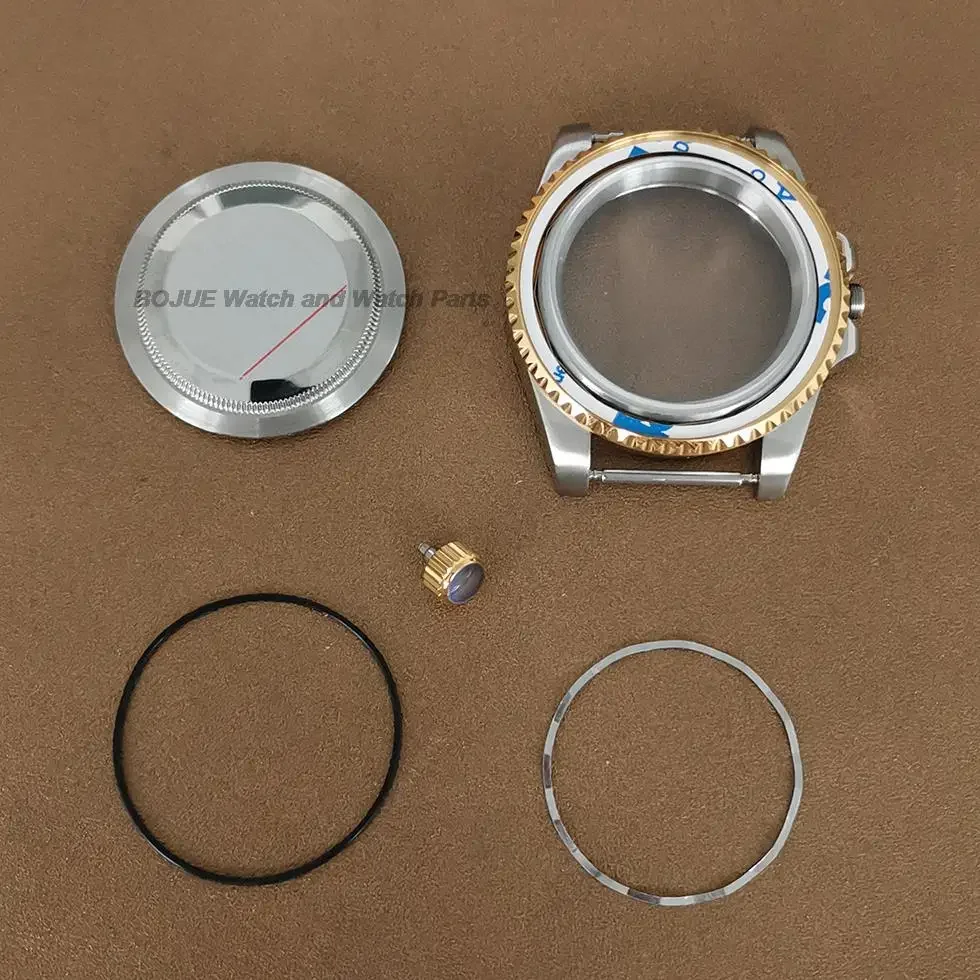 40mm NH35 cassa dell'orologio cassa dell'orologio in acciaio inossidabile vetro zaffiro per Submariner Yachtmaster GMT nh34 nh36 accessori movimento