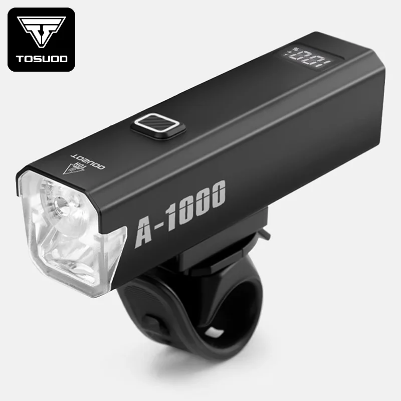 TOSUOD Bicycle Light 1000 Lumen Bike Headlight Power Bank Flashlight Handlebar USB Charging MTB Road Highlight