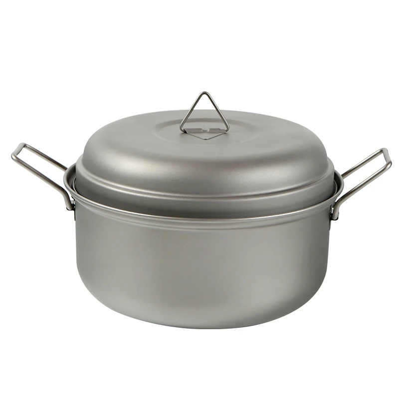 Imagem -06 - Esquilo Rosa Camping Titanium Steamer Louça Portátil Conjunto de Panelas para Panela ao ar Livre Caminhadas de Cozinha Piquenique