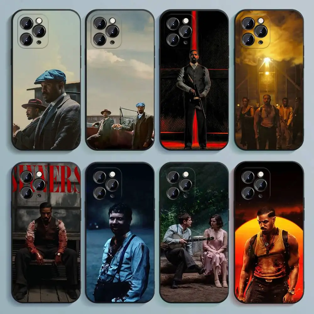 

S-Sinners Movie 2025 Stack Phone Case For iPhone 17,16,15,14,13,12,Pro,Max,Plus,E,SE4,Air,Mini Black Soft Cover