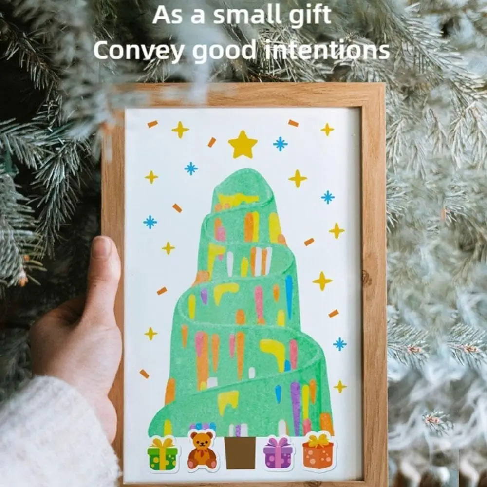 

Бумага для рисования, ракель, набор художественных красок, материал «сделай сам», животный узор, Радуга, точка, царапины, живопись, художественные принадлежности