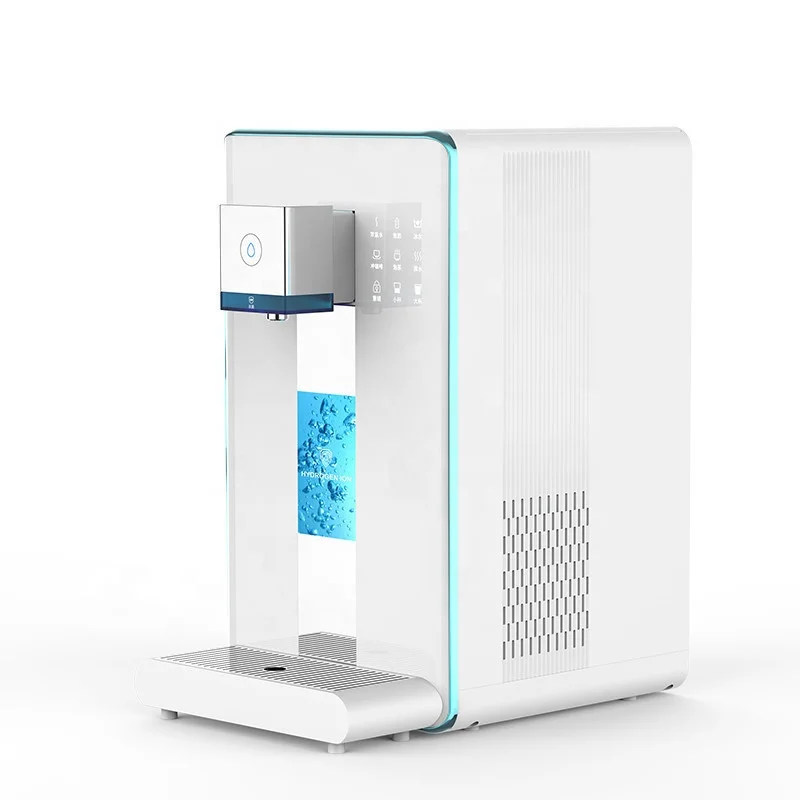 Serbatoio dell'acqua della conduttura da 200G installazione gratuita Uv 6 temperature Ro Dispenser di acqua calda e fredda Desktop