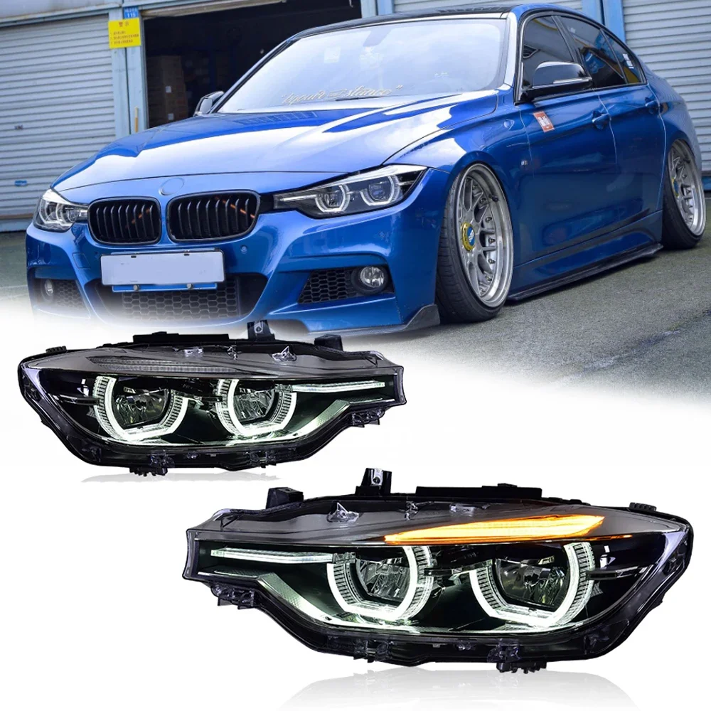 

Светодиодные фары для BMW 3 серии F30 F35 13-18, полностью светодиодные DRL, автомобильные фары в сборе, аксессуары для сигнала, модифицированная лампа