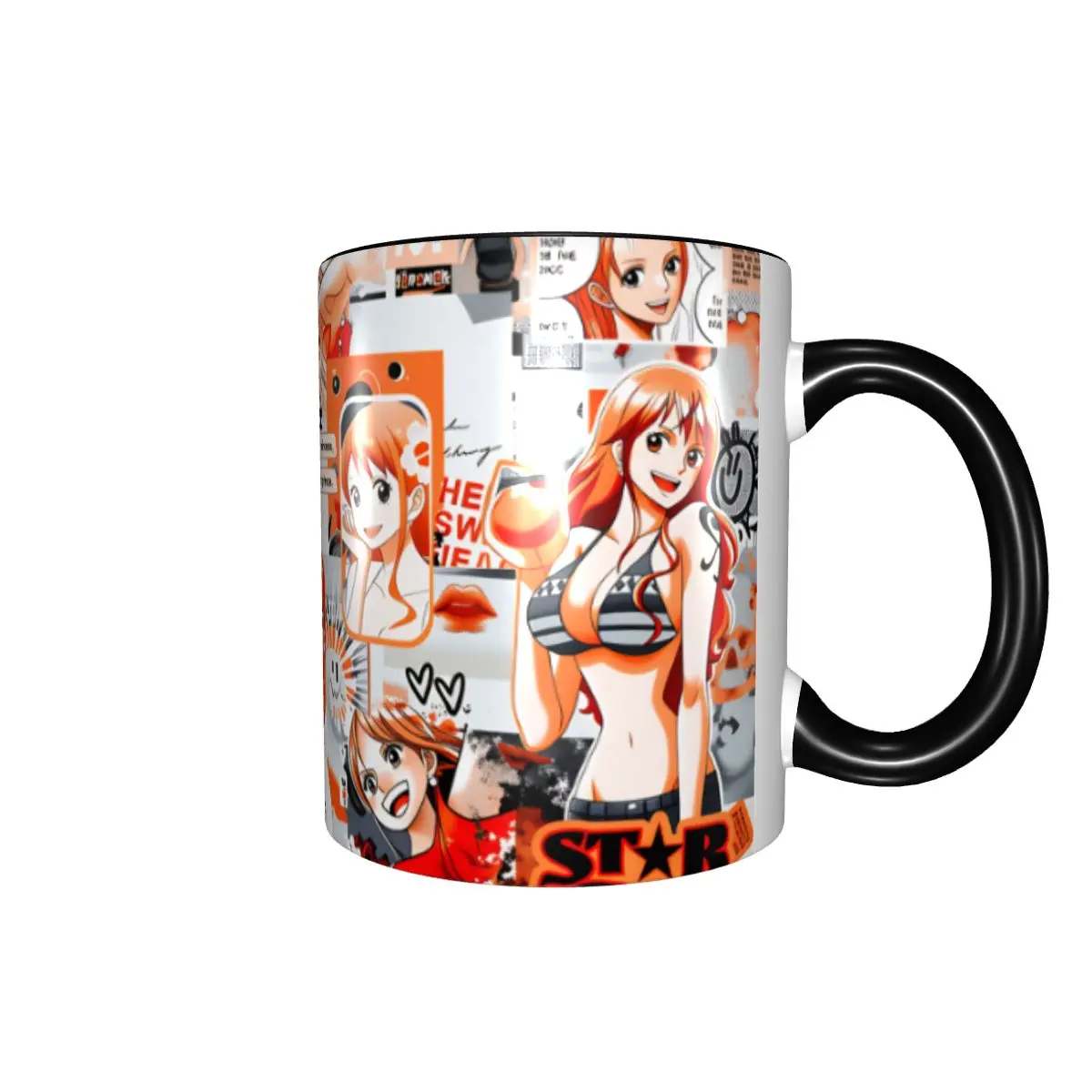 Personalized DIY One P-Pieces Namis Ceramic Mugs Anime Classic Manga Movie Coffee Cup Creative Gift