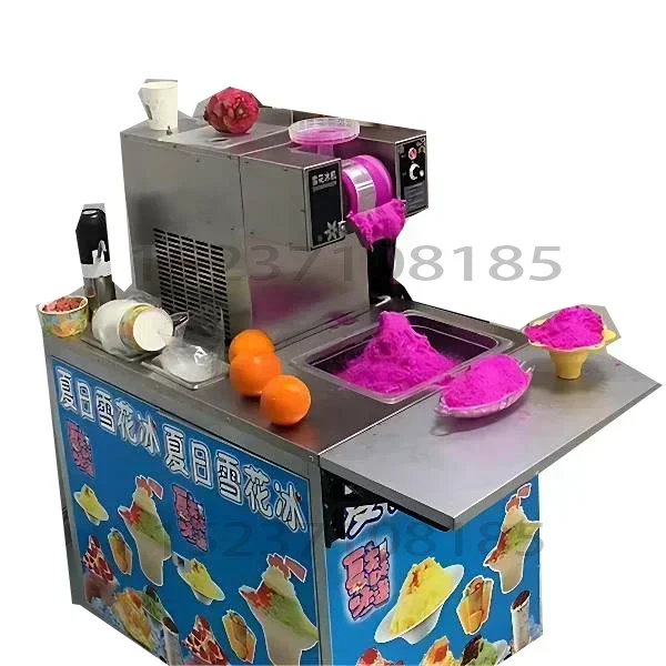 Popular snack snowflake ice machine snow ice maker machine bingsu shaver snow cone maker bingsu snow ice crusher machine