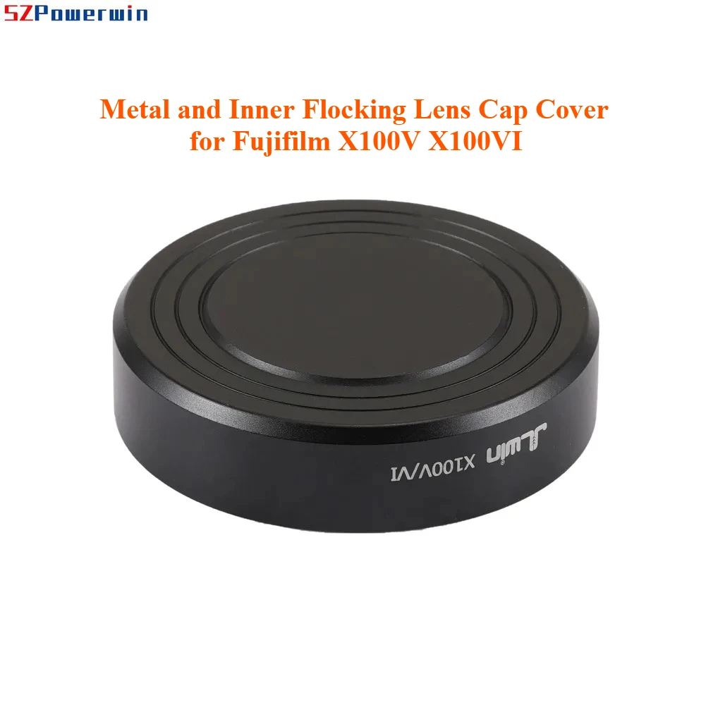 ل Fujifilm X100V X100VI غطاء تغليف العدسة المتدفقة المعدنية والداخلية-واقي مقاوم للغبار والخدش