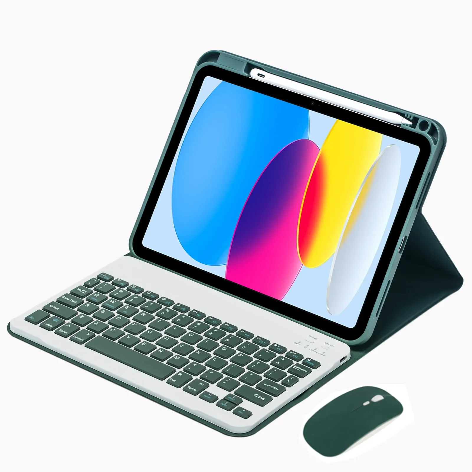 huawei-matepad-115インチ-2025-2026-txz-w09用ケース、ペンホルダー付き、分離可能なワイヤレスbluetoothタブレットキーボードカバー