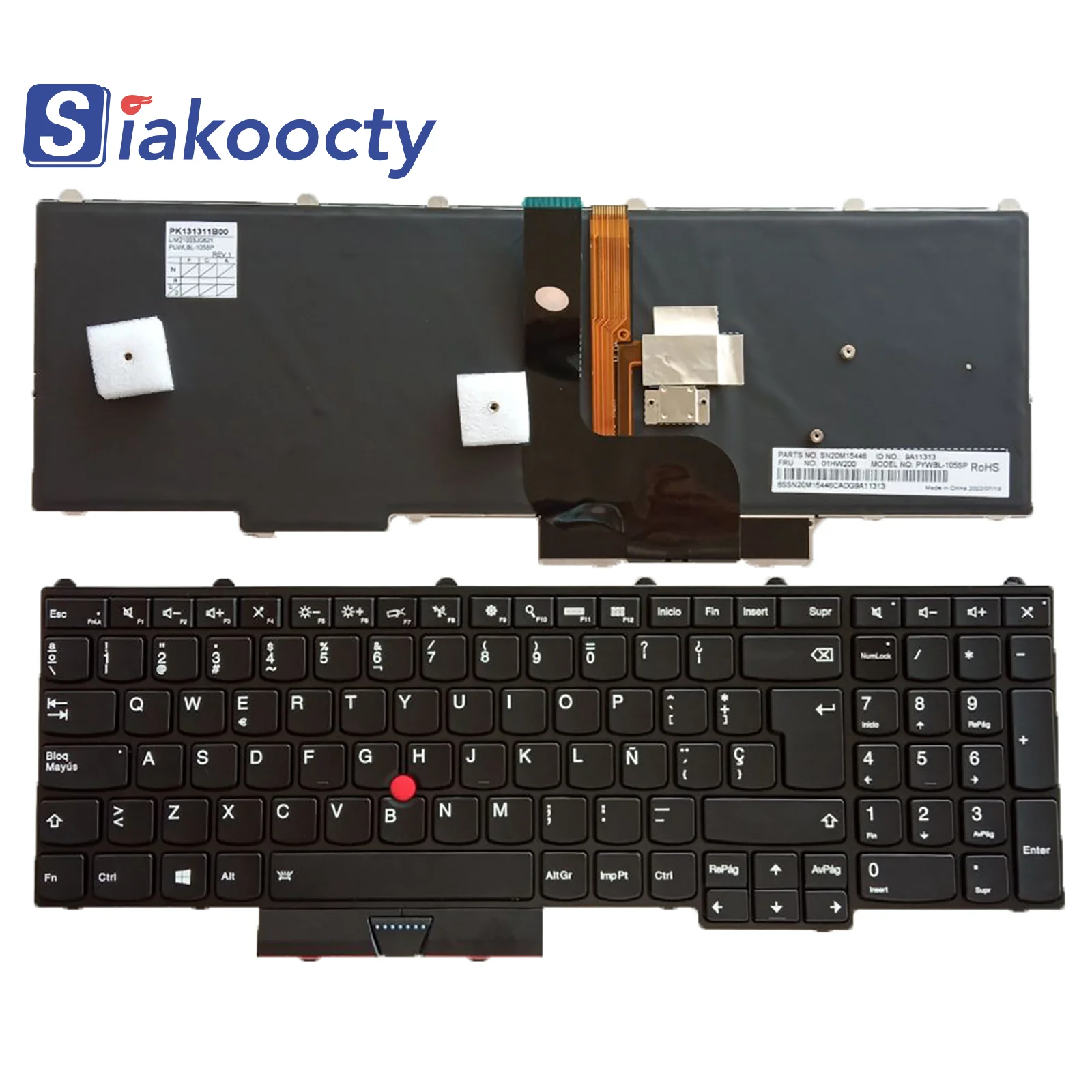 

SP backlit Quality higher laptop keyboard for Lenovo ThinkPad P50(20EN/20EQ) P70(20ER/20ES) 00PA329 00PA247 Teclado