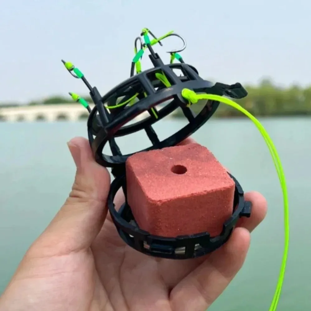 Anti-Washout Bait Cage Feeder in-Line Method Feeder for Carp Fishing Hookbait Holder Groundbait Trap Tackle Fishing Accessories view 5