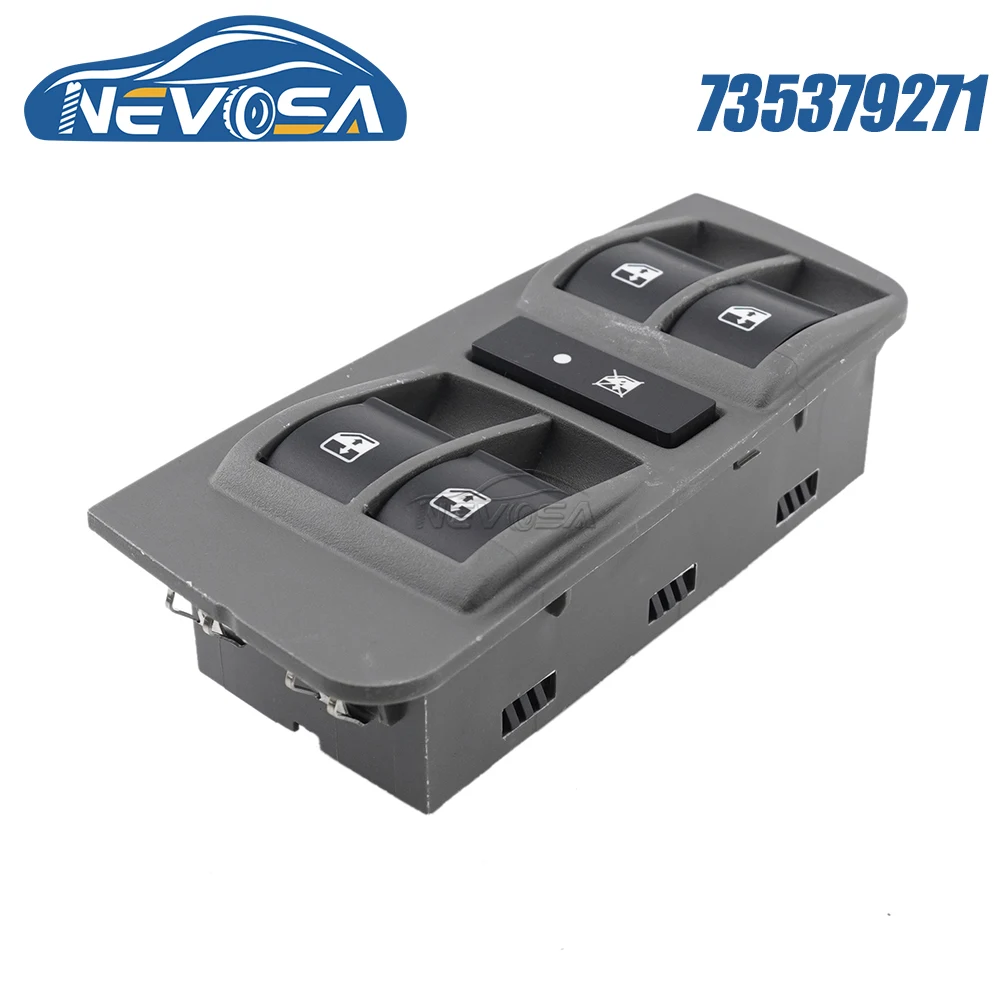 NEVOSA 735379271 For Siena 2003 For Fiat Palio 2003 2004 Auto Car Power Window Door Lock Switch Button 735362698 7353626 8 Pins