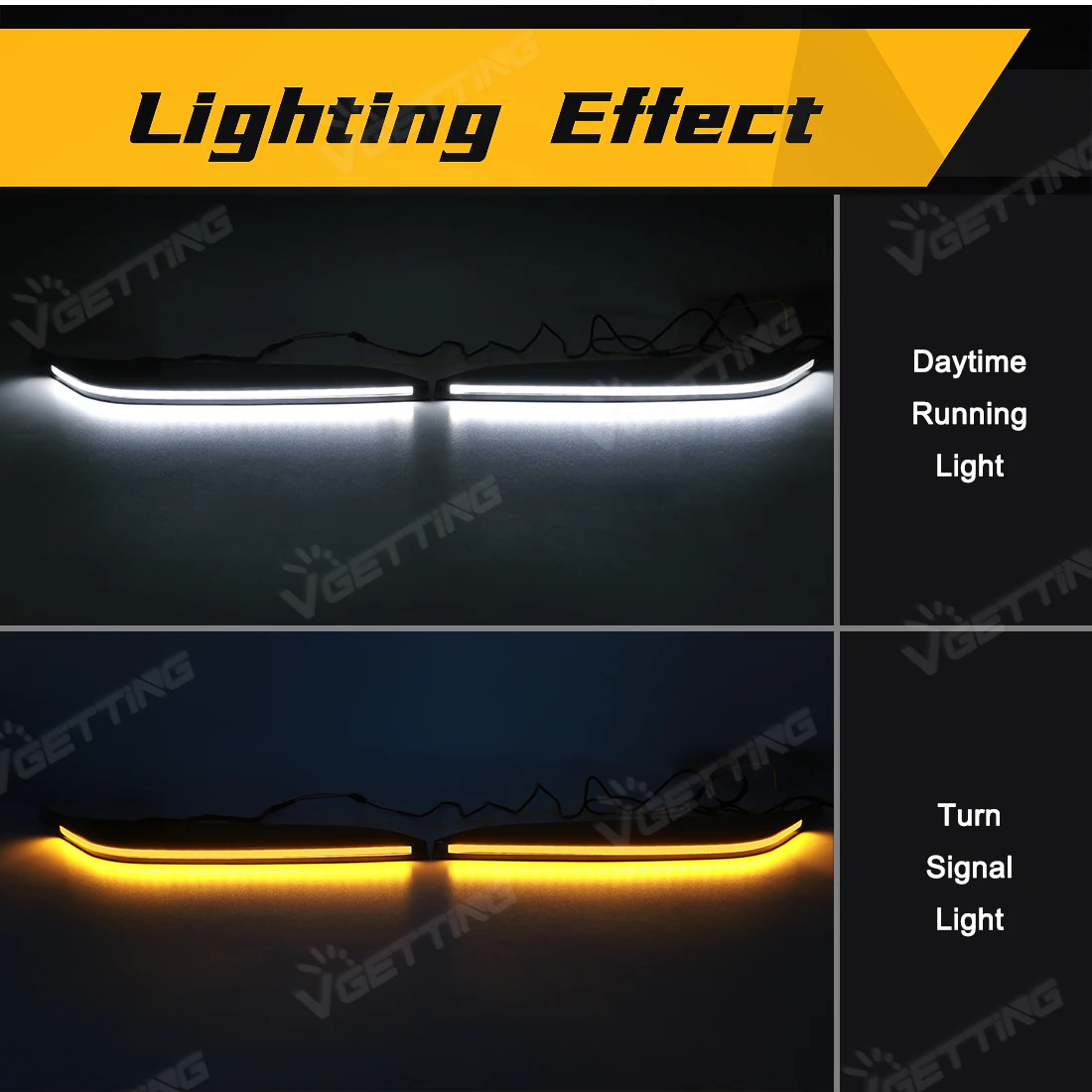DRL الحواجب لتويوتا تندرا سيكويا SR/SR5/محدود 2022 2023 2024 LED أضواء النهار الجري بدوره إشارة مصابيح سيارة ضوء النهار