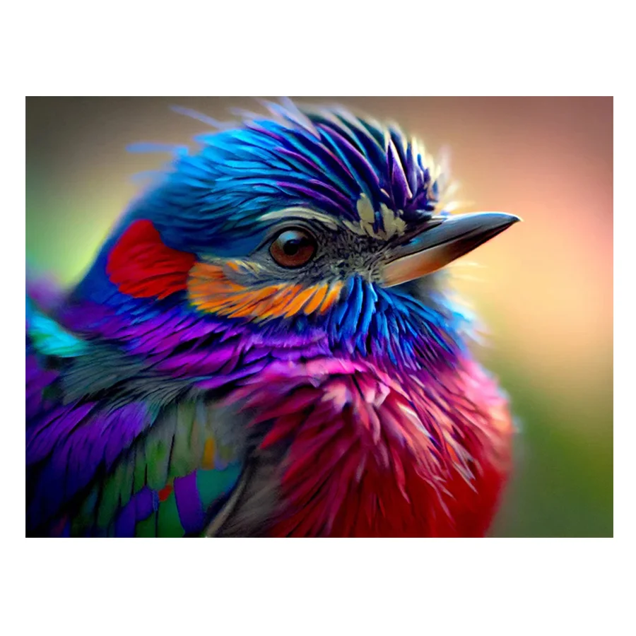 Diamond Painting DIY Rainbow Songbird Drill Embroidery Animal Cross Stitch Kit Diamond Mosaic Rhinestone Picture Handmad Craft