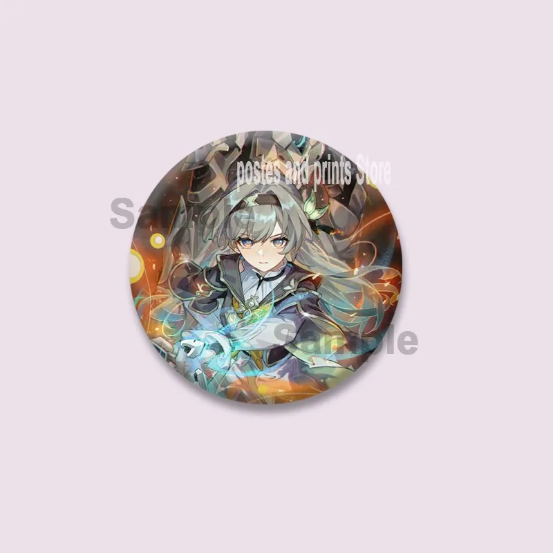 الكرتون لعبة هونكاي ستار السكك الحديدية بروش لطيف صفيح لينة زر دبابيس شارة مستديرة الملابس على ظهره مجوهرات اكسسوارات اللعب الهدايا