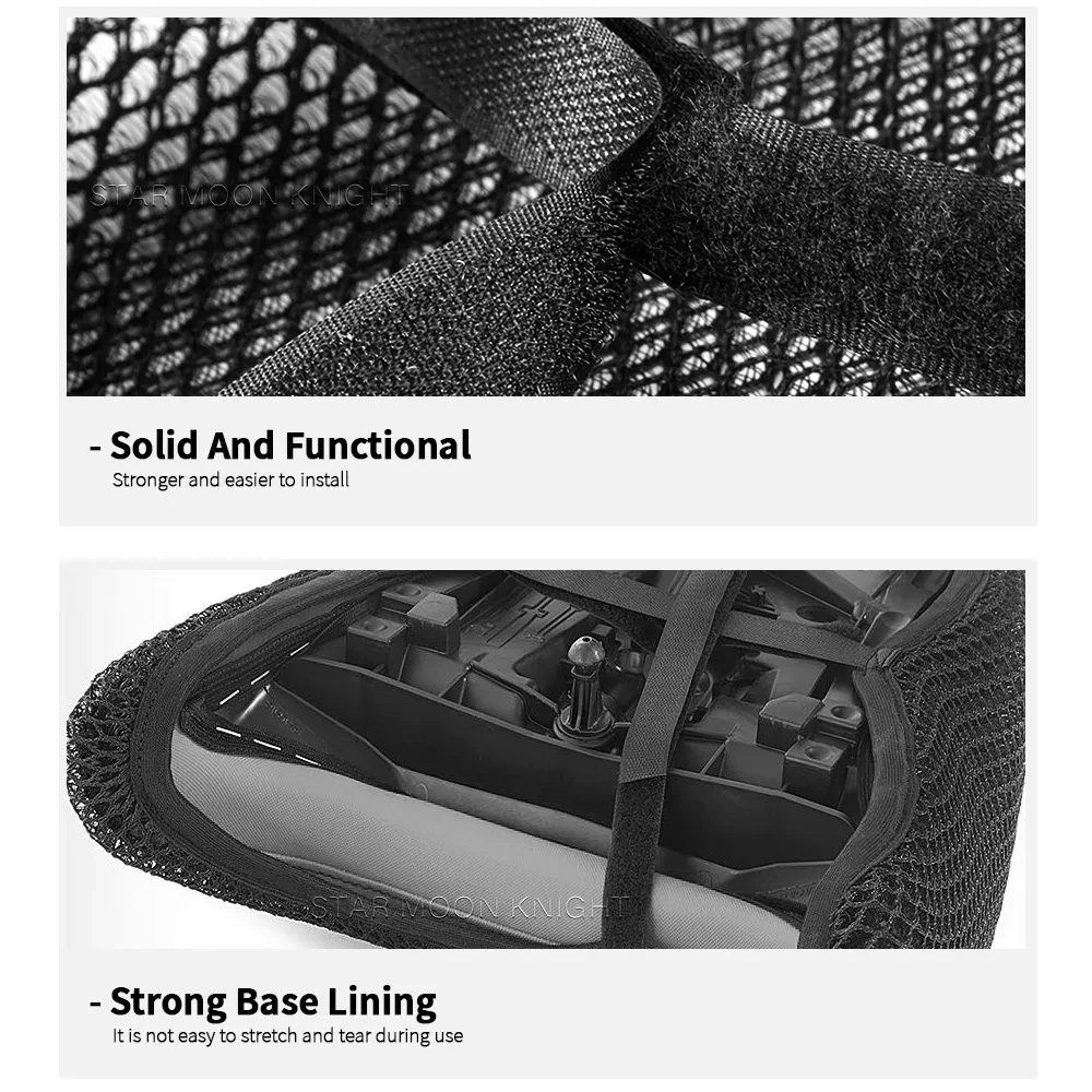 Motorcycle Anti-Slip 3D Mesh Fabric Seat Cover Breathable Waterproof Cushion For Benelli TRK 702 X TRK 702 TRK702 Adventure 2022 image 5