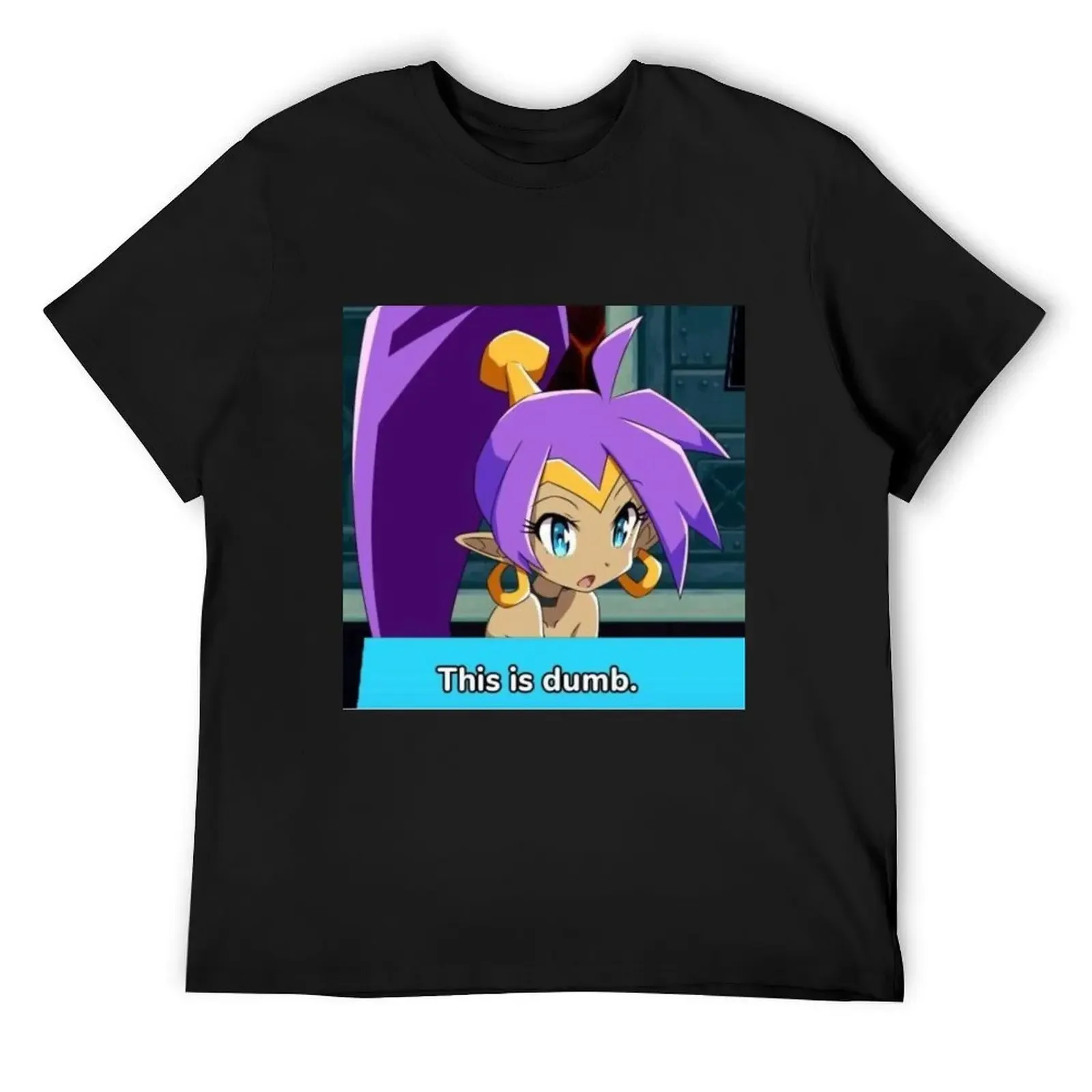 Anime Shantae 'This is dumb' Meme T-Shirt vintage graphic tee summer tops t shirt men 100℅ cotton