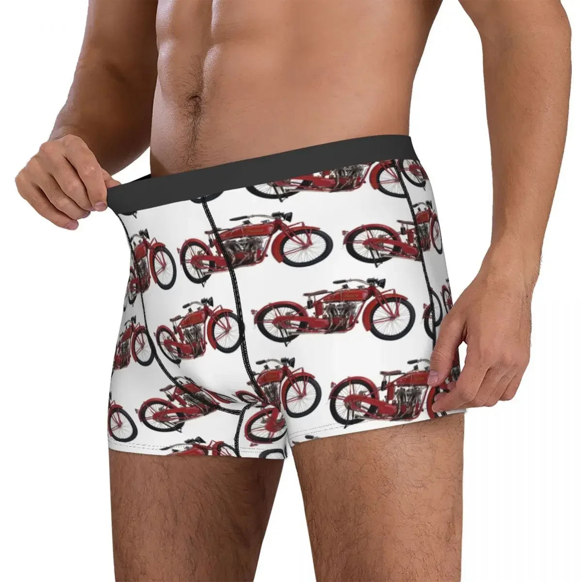 Boxer Underpants Shorts Motorcycle Motor Old Indians Never Die 3 Panties Men's Ventilate Underwear for Homme Man Boyfriend Gift