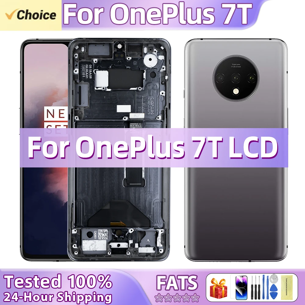 6.55\'\'A+Quality LCD For Oneplus 7T LCD Display For 1+7T LCD Touch Screen Digitizer Assembly For Oneplus HD1901 HD1903 HD1900 LCD