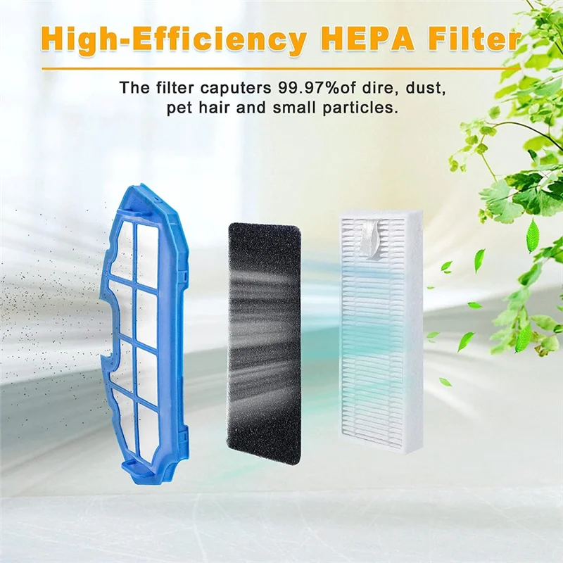 ชุดอะไหล่สำหรับ Ecovacs N79S N79 DN622 500 N79W N79SE yeedi K600 K700อุปกรณ์เสริมแปรงตัวกรอง