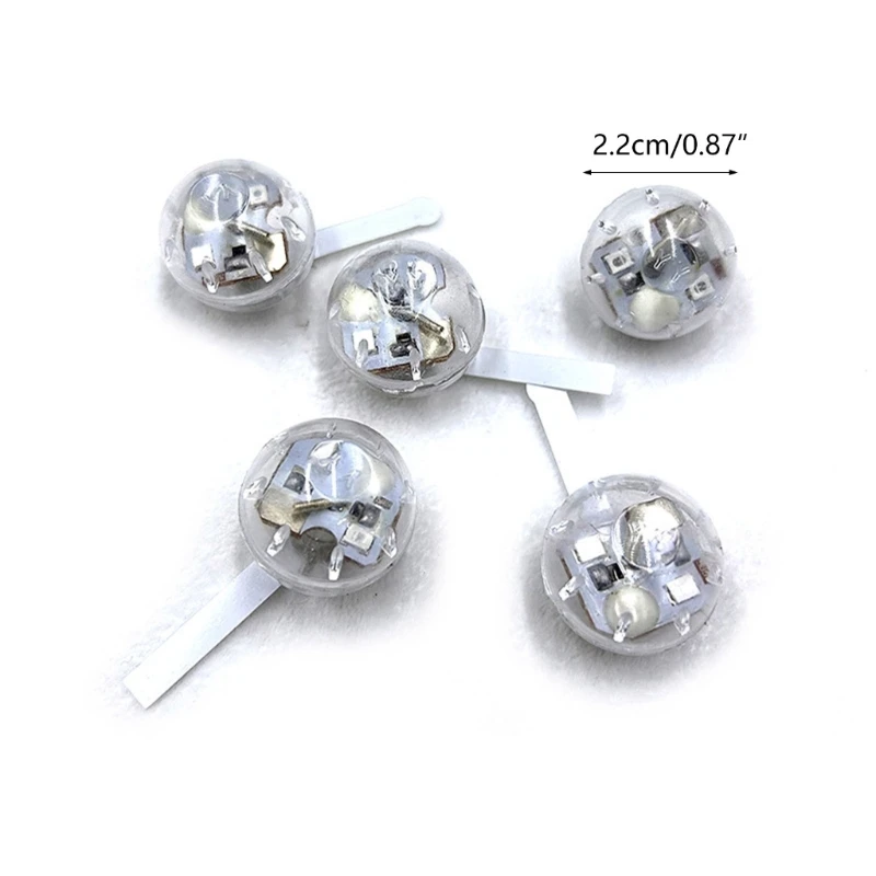 50pcs Glow Up Ball Lamps Vibration LED Toy Supplement Lights Festival Accessory