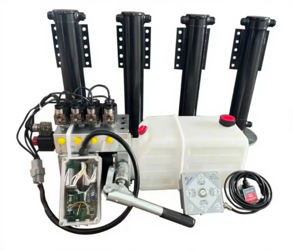 Camper automatic leveling system Lift hydraulic cylinder RV jack, 2-20 ton capacity trailer