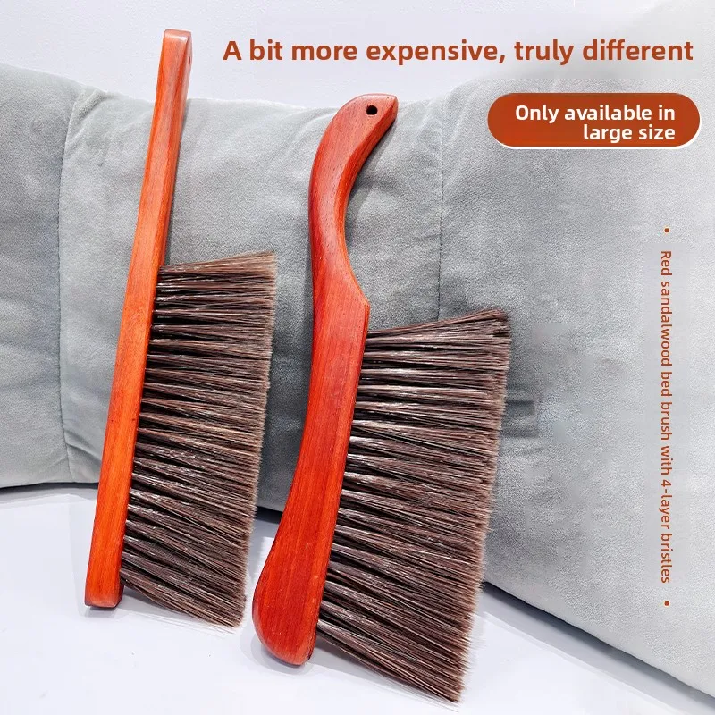 

Long Handle Soft Bristle Bed Brush for Home Sofa Bedroom Dust Cleaning Tool Large Size Wooden Handle Household Essential