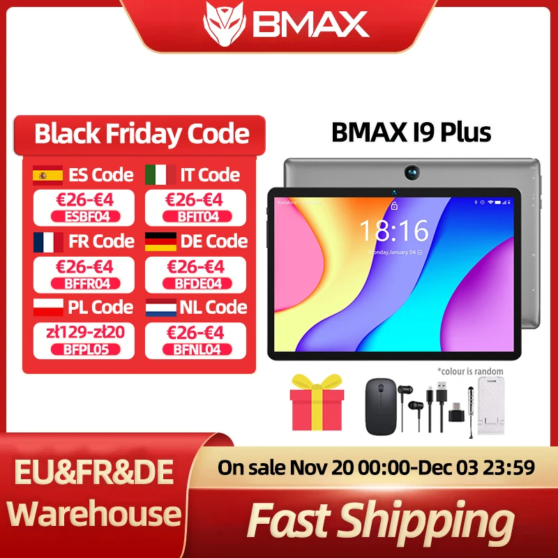 تابلت BMAX Kids I9 Plus Android 12 GPU G522EE 8GB RAM 64GB ROM 10.1 بوصة Allwinner RK3562 كمبيوتر لوحي رباعي النواة WIFI 6 #1