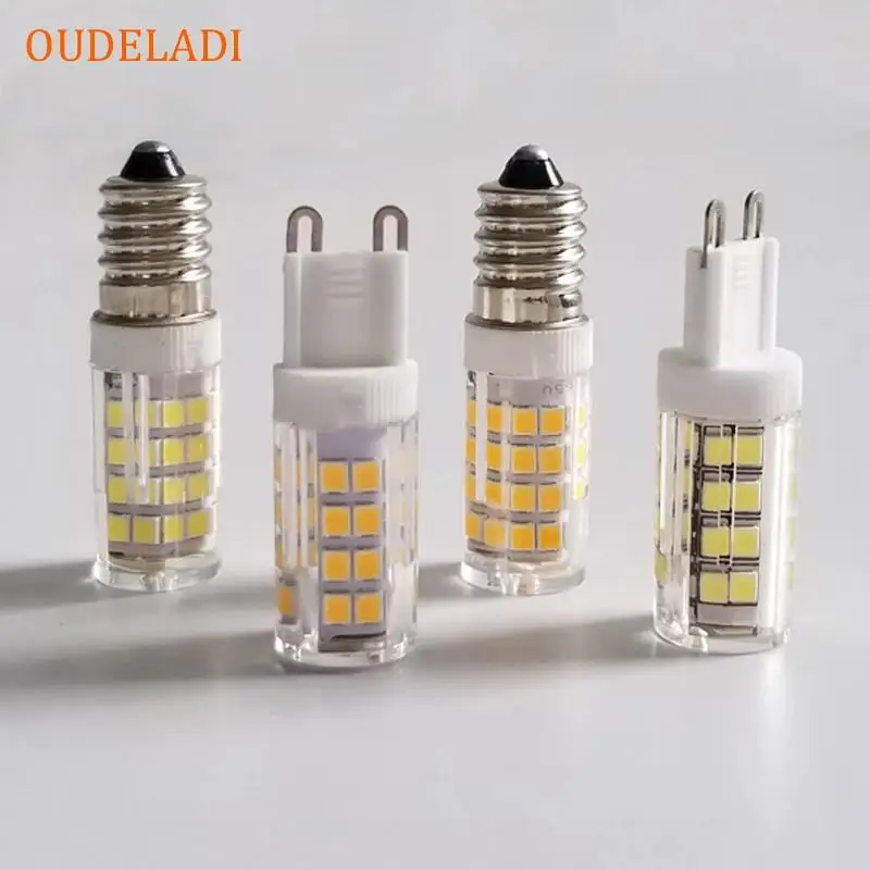 10pcs/lot AC110V/220V G4 G9 5W LED Lamp 2835 SMD 360 Beam Angle E14 LED Bulb lamp warranty 1 years