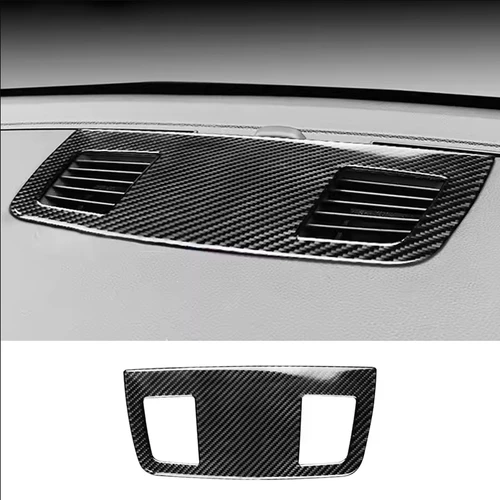 Imagen 1 del producto Pegatina embellecedora de cubierta de marco de ventilación de salida de aire para salpicadero de coche de fibra de carbono para BMW E90 E92 E93 3 Series 2005-2012 accesorios para automóviles