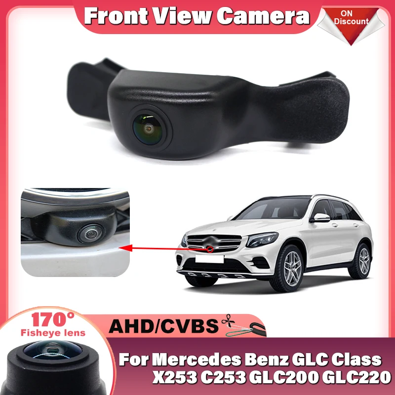 HD CCD Car Front View Parking Night Vision Positive Logo Camera For Benz GLC Class X253 C253 GLC200 GLC220 GLC300 GLC400 GLC43