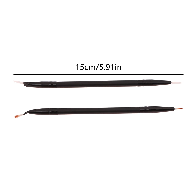 Bocht Hoofd Eyeliner Borstel Oogdetail Make-up Borstel Onder De Ogen Scheurbak Voor Vrouwen Fineliner Concealer Borstel Siliconen/Haren