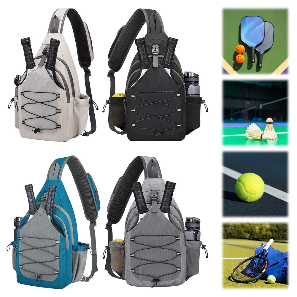 

Crossbody Sling Bag Pickleball Backpack Pickleball Paddle Bag for Pickleball Tennis Travel for Men and Women