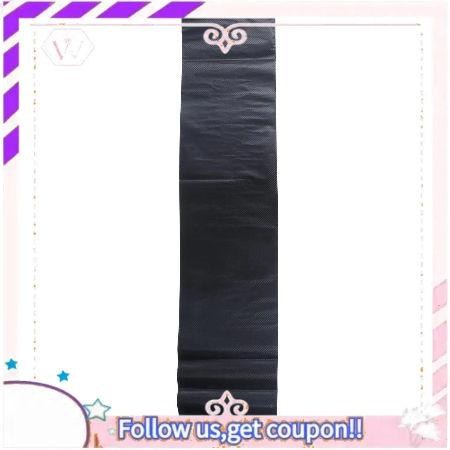 

Portable 2Pcs DIY 30X127 3D Carbon Fiber Decal Vinyl Film Wrap Roll Adhesive Car Sticker Sheet - Black & White