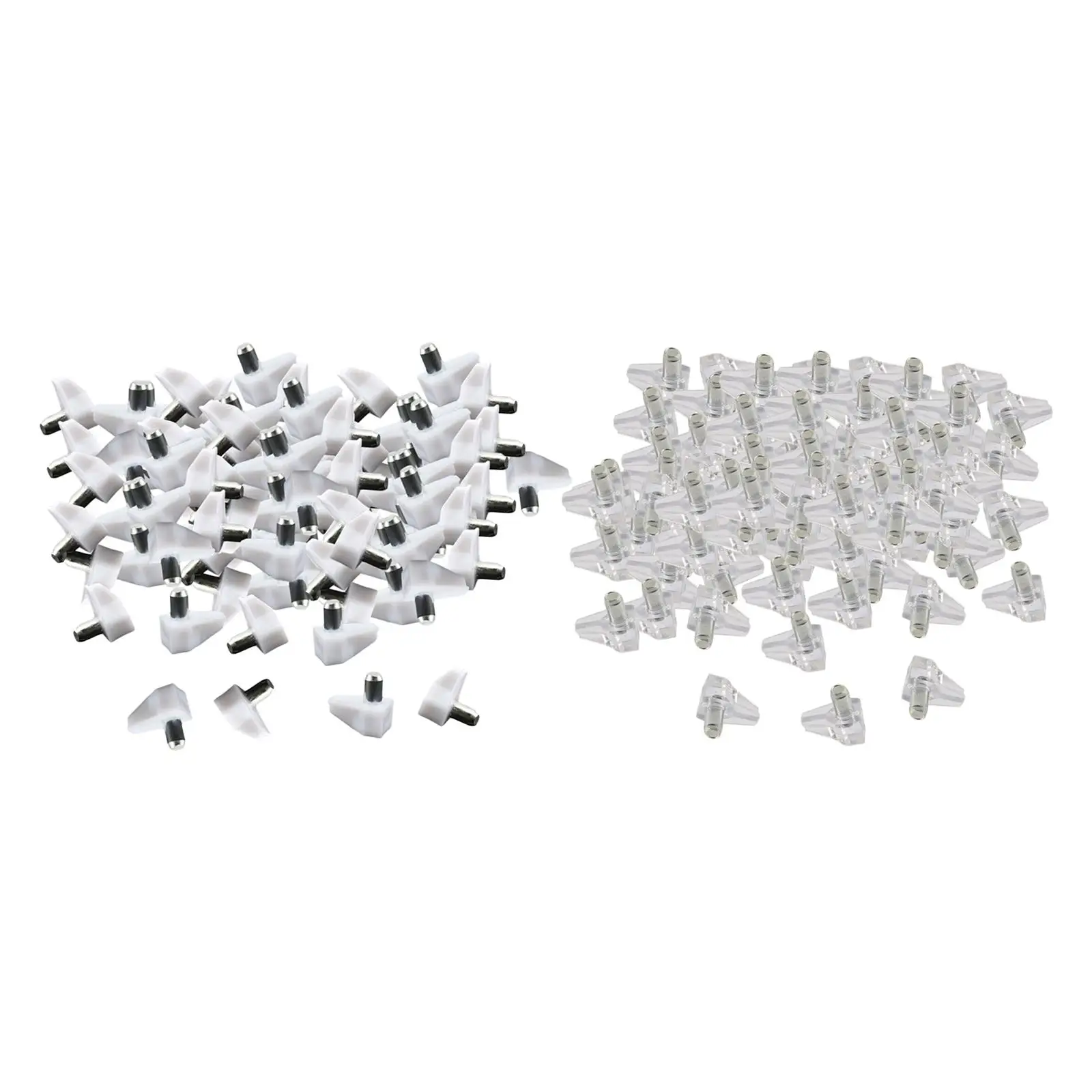 100 Pieces Shelf Pins, Cabinet Furniture Support Pegs, Shelves Support, Replacement Shelf Studs for Cupboard Kitchen Furniture