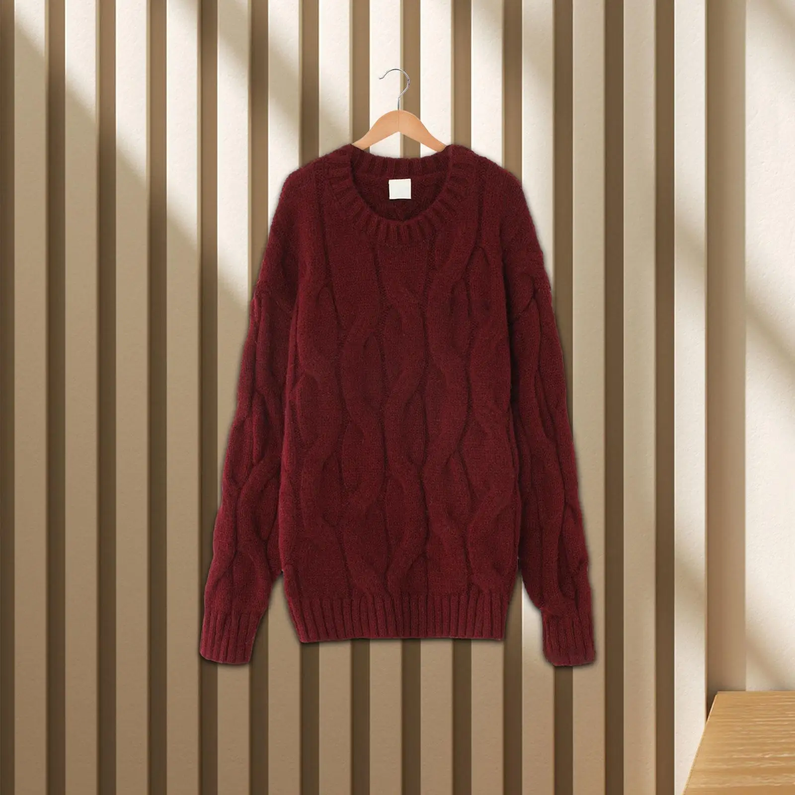 

Women Sweater Long Sleeve Crewneck Crew Neck Knitwear Pullover Fall Jumper Top