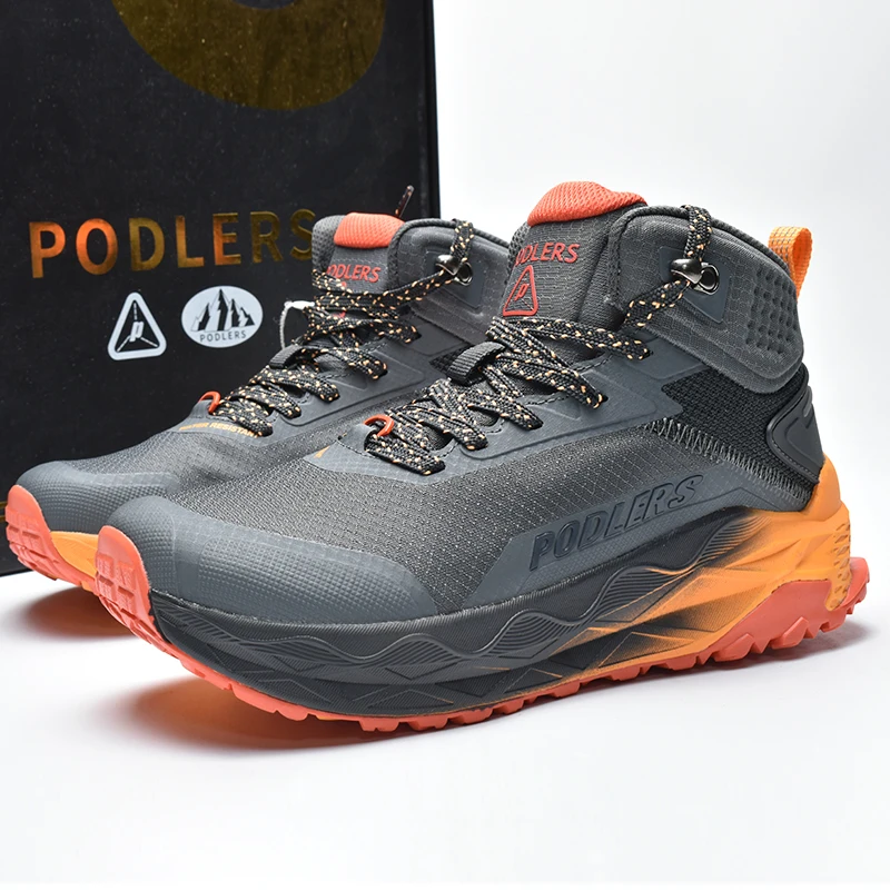 Winter Warmth Men's Outdoor Sports Shoes Comfortable, Versatile, Slip-Resistant Rock Climbing Shoes Hiking Boots