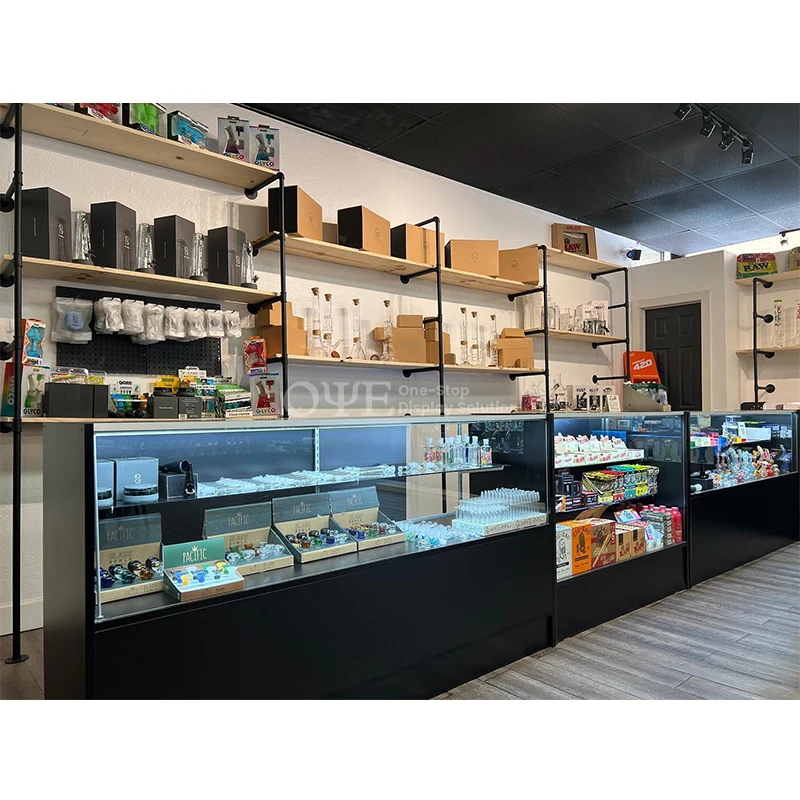 custom.Factory custom commercial display modern design glass aluminum frame display cabinet