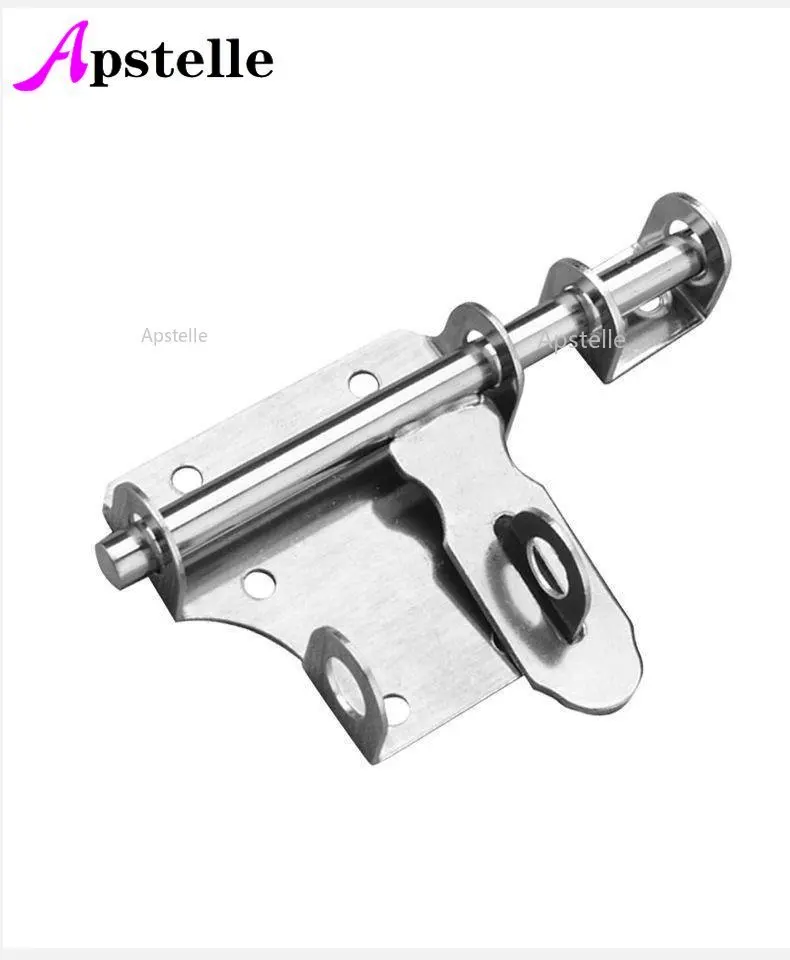 Apstelle 1pc Heavy Duty Warehouse Security Door Slide Bolt Gate Latch Stainless Steel Door Bolt