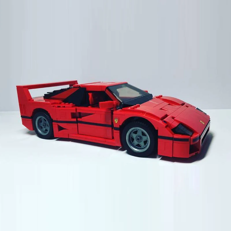 NEW 1192PCS Classic Racing 10248 F40 Compatible MOC-49743 Sports Car Splicing Assembly Building Block Toys Model Kids Gift Gift